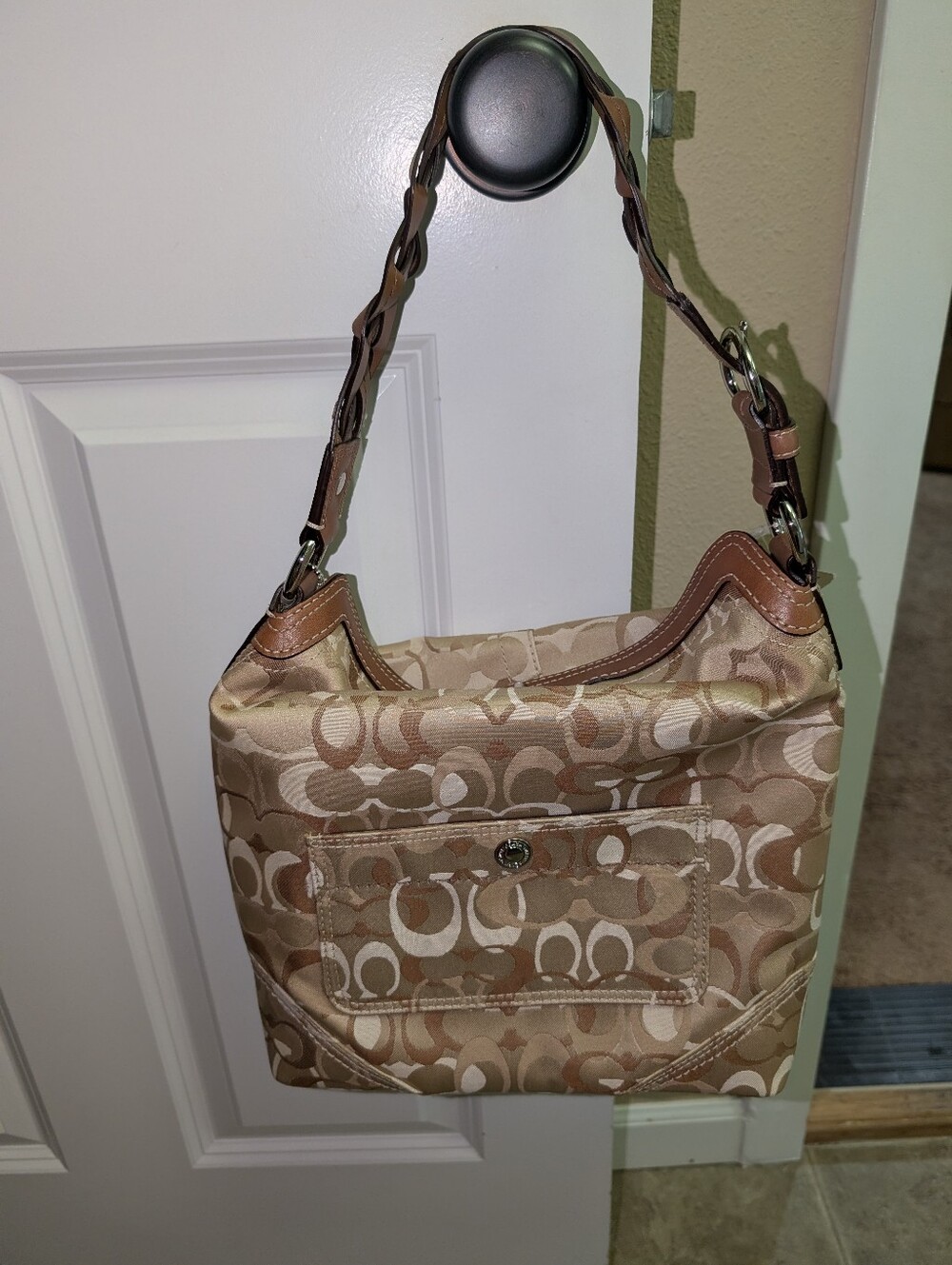 Coach brown/tan purse - Picture 2 of 4